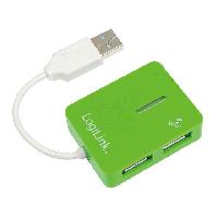 Peripherique Pc Multiprise USB 2.0 - 4 ports - 480Mbps - vert