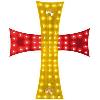 Personnalisation Decoration Tuning Croix lumineuse Espagne 24V 81 Leds