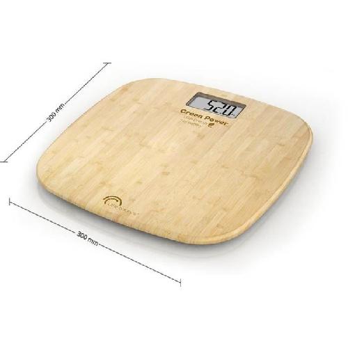 Pese-personne - Impedancemetre - Balance Pese-personne électronique LITTLE BALANCE - rechargement USB soft - 180 kg / 100 g - design bambou