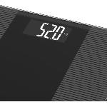 Pese-personne - Impedancemetre - Balance Pese-personne electronique Little Balance - Slim Wave LCD - 180 kg - 100 g - Noir brillant
