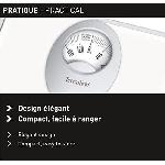 Pese-personne - Impedancemetre - Balance Pese-personne mecanique - TERRAILLON - T61 White - Plateau en metal - Capacite 120 kg