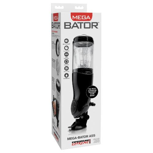 PET Masturbateur Mega-Bator Ass Black-Clear