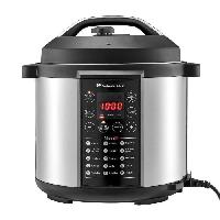 Petit Appareil De Cuisson CONTINENTAL EDISON CEMCSP1000I - Multicuiseur Autocuisuer sous pression - 15 programmes -  5.7L  - 1000W - Noir & Inox