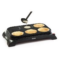 Petit Appareil De Cuisson Crepiere DOMO Family Crepes - DO8709P - 6 personnes - Revetement Antiadhésif - 1000W