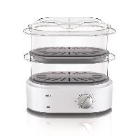 Petit Appareil De Cuisson Cuiseur vapeur BRAUN Identity Collection FS5100WH - Blanc - 850W - 3.1L - Turbo vapeur - Cuiseur a oeufs