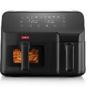 Petit Appareil De Cuisson Friteuse sans huile - BODUM - Double compartiment 3.2L et 5.1L - 2700 W - Noir