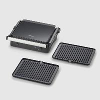 Petit Appareil De Cuisson Gril electrique multifonction - SEVERIN - KG2398 - 1800 W - Plaques antiadhesives - Ouverture totale