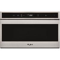 Petit Appareil De Cuisson Micro-ondes encastrable - WHIRLPOOL W6MN840 - Gris et noir - 22 L - 750 W - Gril 700 W - Inox anti-traces