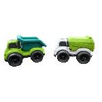 Vehicule Miniature Assemble - Engin Terrestre Miniature Assemble Petites Voitures - Pack de 2 camions - LEXIBOOK - Vert - Pour bébé a partir de 18 mois