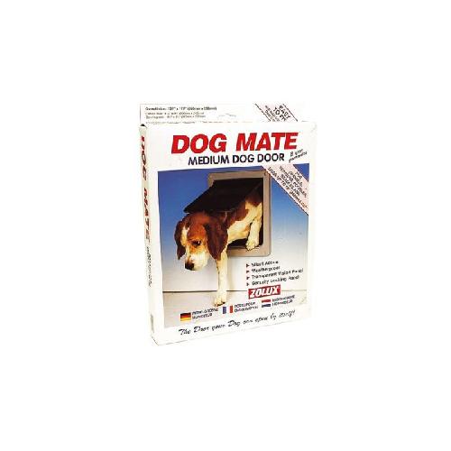 Chatiere - Trappe - Porte PETMATE Chatiere 2 voies Dog Mate XL - 36x44 cm - Blanc - Pour chien