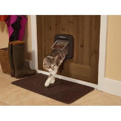 Chatiere - Trappe - Porte PetSafe - Chatiere a puce électronique 22 x 23.9 cm - Brun