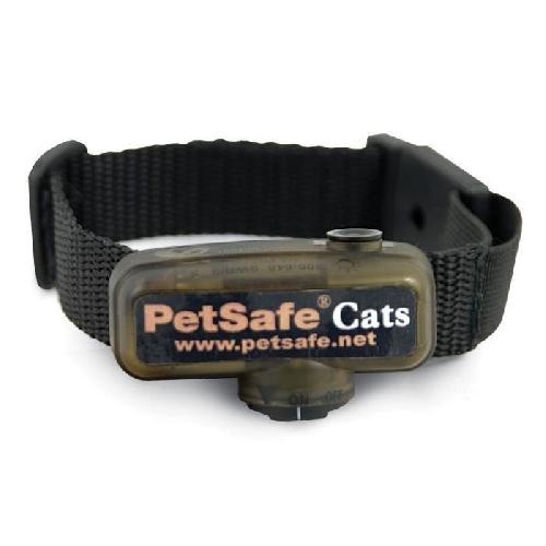 PetSafe - Collier supplémentaire pour clôture anti-fugu chat. 4 niveaux de stimulation. léger. réglable et anti-étranglement. a Pile