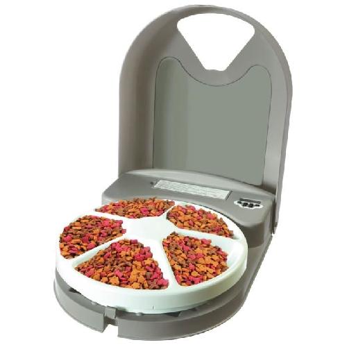 Distributeur D'aliment PetSafe - Distributeur de Croquettes Automatique Eatwell pour Chien/Chat . Jusqu'a 5 Repas- Programmable - Plateau lavable