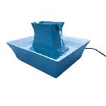 PetSafe - Fontaine a eau Pagoda 2L en Ceramique pour Chats et Chiens avec filtres inclus. Distributeur d'Eau silencieux. Bleu