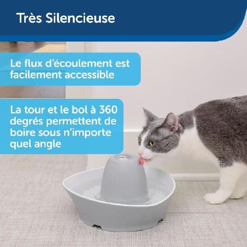 Fontaine A Eau PetSafe - Fontaine en Céramique StreamSide pour Animaux de Compagnie 1.8 L - idéal pour chat et petit chien.Silencieuse. eau