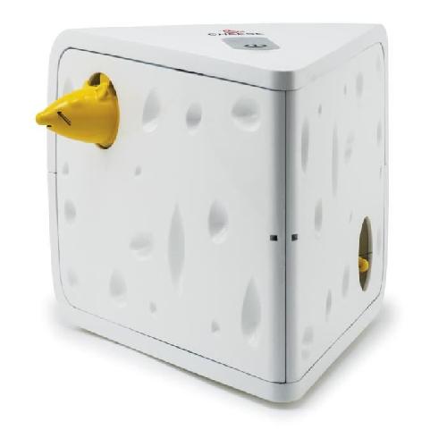 Jouet PetSafe - Jouet Automatique pour Chat Cheese - Cache-cache stimulant avec souris pour l'interieur. a pile. Programme 15min