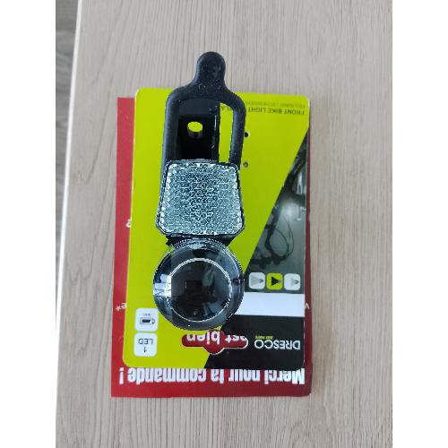 Eclairage Pour Cycle Phare Led Avec Reflecteur Blanc Dresco