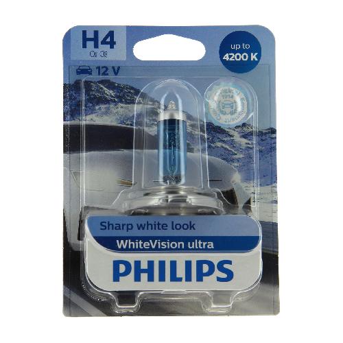 Ampoules H4 12V PHILIPS 1 H4 WhiteV ultra