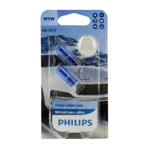 Ampoule - Eclairage Tableau De Bord PHILIPS 2 W5W WhiteV ultra