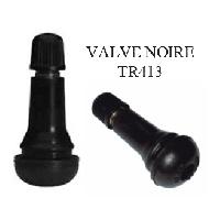 Piece Detachee De Pneu - Valve Pneu 5 Valves de Roues TR413N - Noir x20