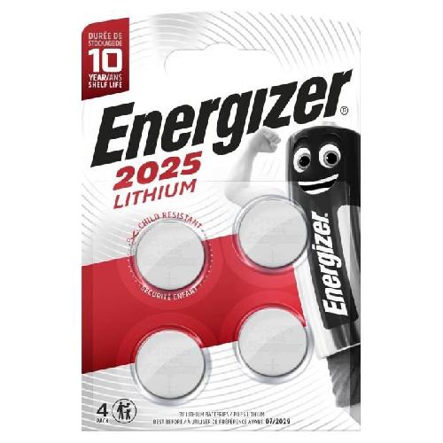 Piles Pile bouton Energizer Lithium 2025. pack de 4