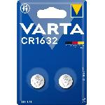 Pile Cr1632 Varta X 2 Lithium 3v x10