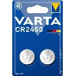 Pile Cr2450 Varta X 2 Lithium 3v x10