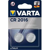 Pile - Lampe Electrique VARTA Pack de 2 piles electroniques Lithium CR2016 3V x10