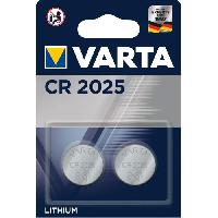 Pile - Lampe Electrique VARTA Pack de 2 piles electroniques Lithium CR2025 3V