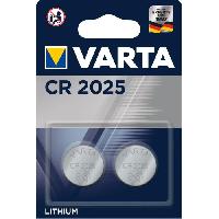 Pile - Lampe Electrique VARTA Pack de 2 piles electroniques Lithium CR2025 3V x10