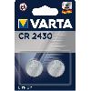 Piles VARTA Pack de 2 piles electroniques Lithium CR2430 3V