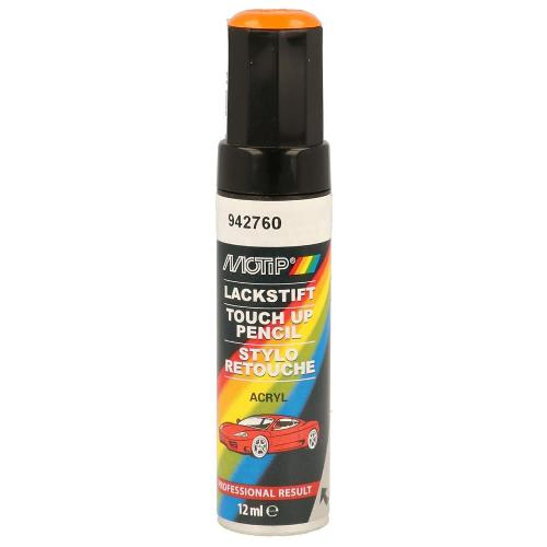 Peinture Auto Pinceau Retouche 942760 Orange Brillant Motip Touch Up 12 Ml