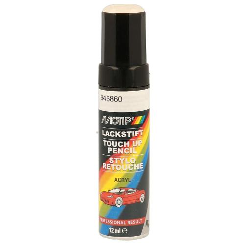 Peinture Auto Pinceau Retouche 945860 Blanc Brillant Motip Touch Up 12 Ml