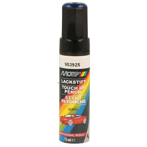 Peinture Auto Pinceau Retouche 953925 Bleu Metallise Motip Touch Up 12 Ml