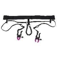 Pincer Ceinture avec pinces et perles de stimulation 68cm