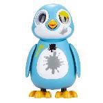 Robot Miniature - Personnage Miniature - Animal Anime Miniature Pingouin interactif bleu - SILVERLIT - RESCUE PENGUIN - 20 émotions - Pack unboxing inclus