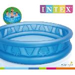 Jeux D'eau - Jeux De Plage Piscine gonflable ronde Soft Side Pool pour enfant et famille - INTEX - 188x46cm - Capacite 666L - Bleu