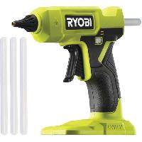 Pistolet A Colle RYOBI - Pistolet a colle 18V ONE+ - chauffe en 3 min - indicateur de chauffe - diam. bâtons 12 mm - Avec 3 de colle - RGLU18-0