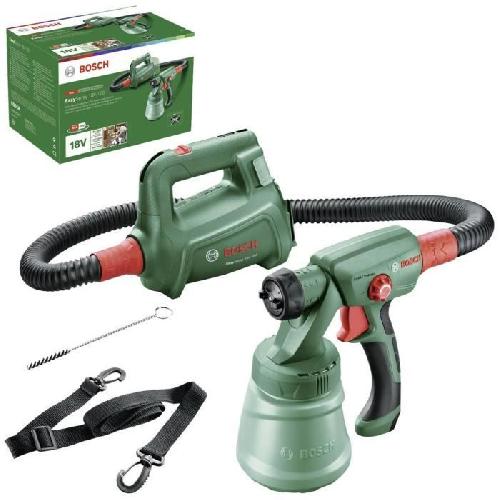 Pistolet A Peinture - Station De Peinture - Kit Aerographie Pistolet a peinture Bosch - EasySpray 18V-100 - Sans fil - Vert - 0.8 l