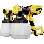 Pistolet a peinture - WAGNER - Universal Sprayer W600 Flexio 18V - reglable en continu. 0-500 ml-min - 2 godets et gicleurs