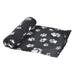 Couverture - Plaid Plaid Pattou en polyester - 100x70 cm - Noir - Pour chien