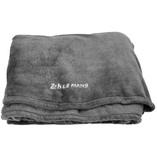 Couverture - Edredon - Plaid Plaid Polaire Microfibres 24h Le Mans - 150cm x 130cm gris