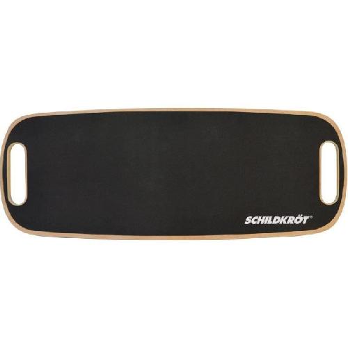 Pack Produits De Fitness Et Musculation Planche d'equilibre - Fitness - SCHILDKROT - Antiderapant - Diametre 11 cm - 73.5 x 28 cm - WOODEN BALANCE BOARD