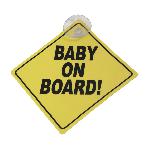 Stickers Multi-couleurs Plaque Baby on board!