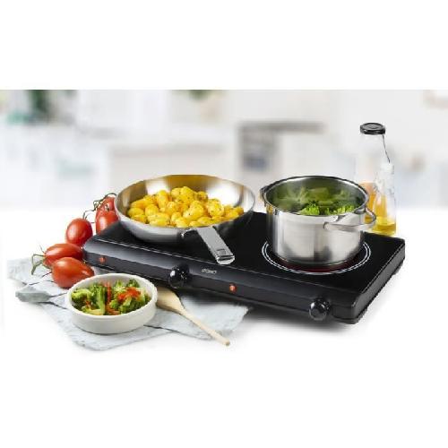 Plaque De Cuisson Posable Plaque de cuisson - DOMO - 2 feux - 50.2 x 29.4 x 6.7 cm - DO339KP