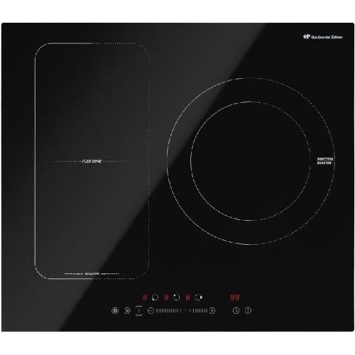 Table - Plaque De Cuisson - Induction Plaque de cuisson induction CONTINENTAL EDISON 3 foyers L59 x P52 cm CETI3BFLEX