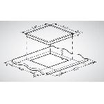 Table - Plaque De Cuisson - Induction Plaque de cuisson induction CONTINENTAL EDISON 3 foyers L59 x P52 cm CETI3BFLEX