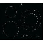 Table - Plaque De Cuisson - Induction Plaque de cuisson induction - ELECTROLUX - 3 zones - L 59 x P 52 cm - CIT60331CK - 7350 W - Revetement verre - Noir