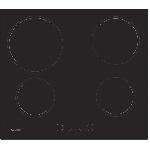 Table - Plaque De Cuisson - Vitroceramique Plaque de cuisson vitrocéramique -CANDY - 4 foyers - L 56 x P 49 cm - CH64CCB -revetement verre noir
