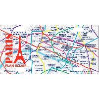 Plaque De Porte - Lettre Decorative Plaques metal Plan metro PARIS